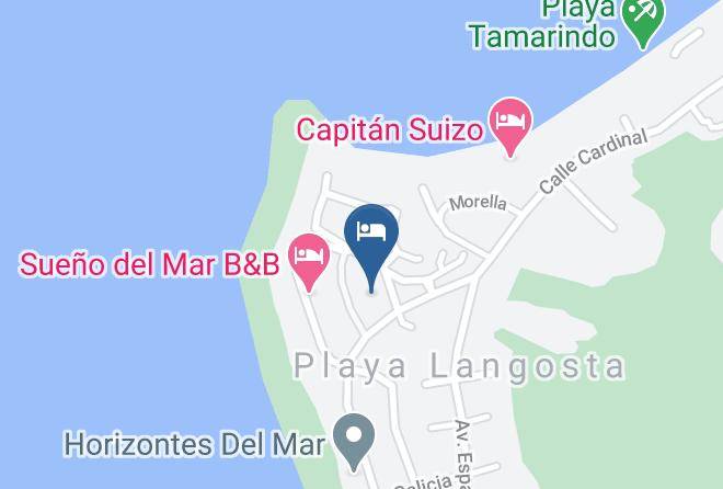 Santa Cruz - Hotel Tamarindo Dreams Maps