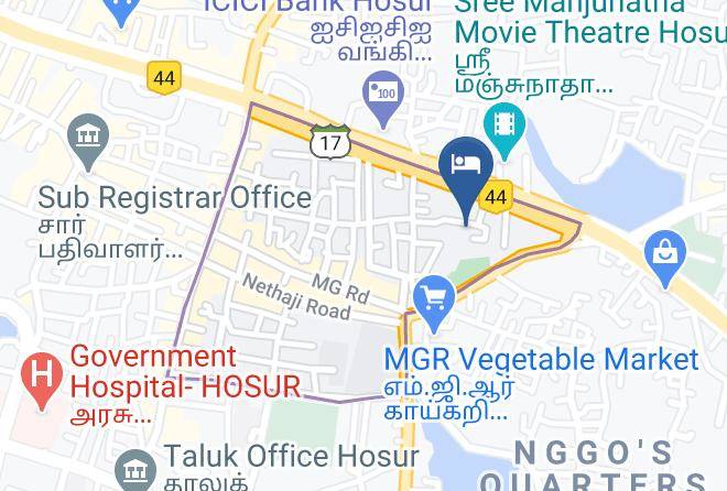 Hosur - Hotel Tamilnadu Maps