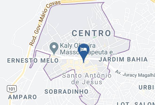 Santo Antonio De Jesus - Hotel Tamoio Maps
