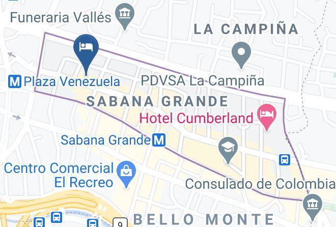 Caracas - Hotel Tampa Sabana Grande Maps