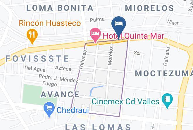 Ciudad Valles - Hotel Tamul Maps