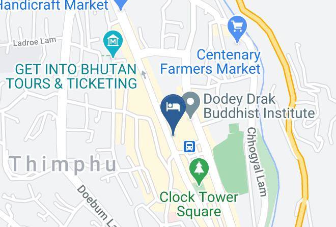 Thimphu - Hotel Tandin Maps