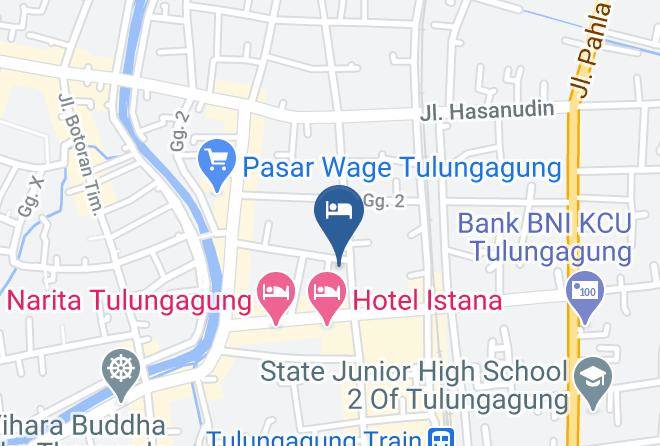 Tulungagung Regency - Hotel Tanjung Maps