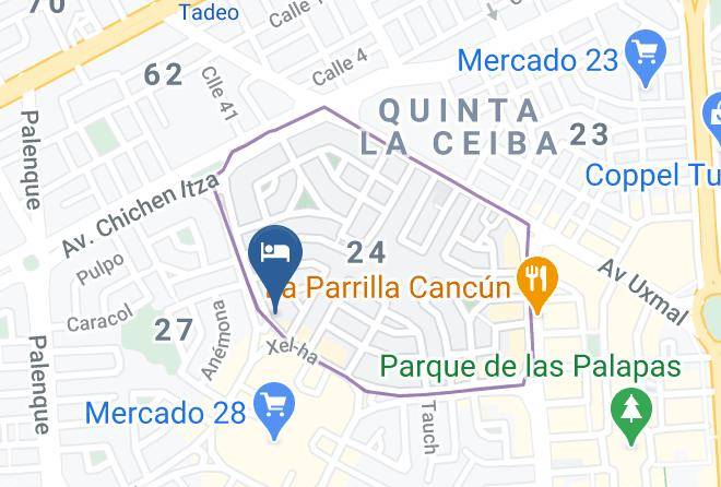 Benito Juarez - Hotel Tankah Cancun Maps