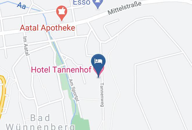 Paderborn - Hotel Tannenhof Maps