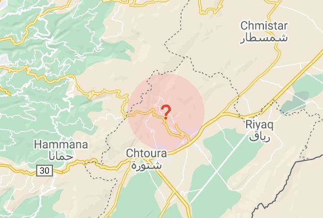 Zahle - Hotel Tannoury Maps
