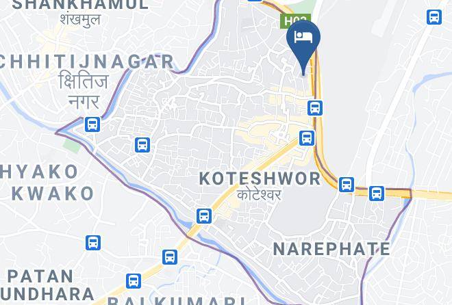 Kathmandu - Hotel Tapowan Koteshwor Kathmandu Maps