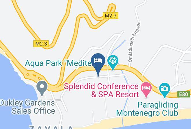 Budva - Hotel Tara Maps