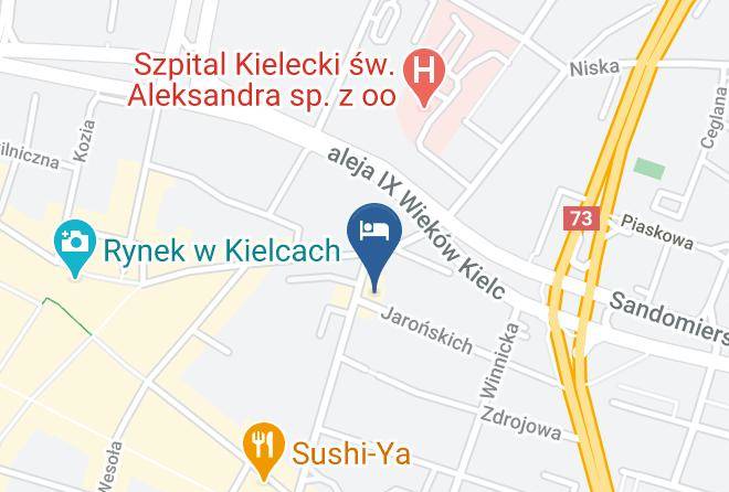 Kielce - Hotel Tara Maps