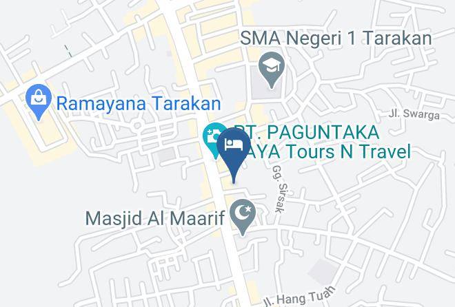 Kota Tarakan - Hotel Tarakan Plaza Maps