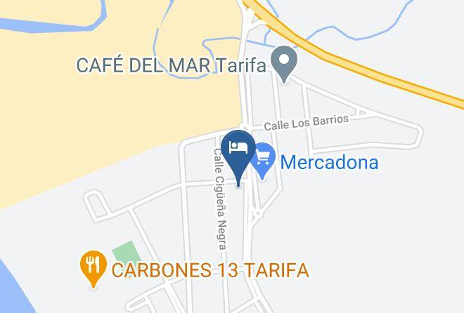 Hotel Tarifa Lances Carta Geografica - Andalusia - Cadiz