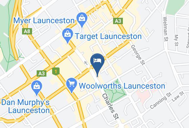 Launceston - Hotel Tasmania Maps
