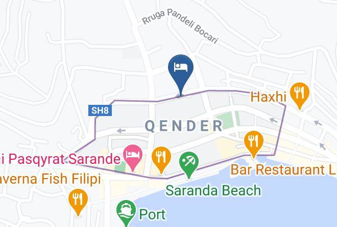 Saranda - Hotel Tatzati Maps