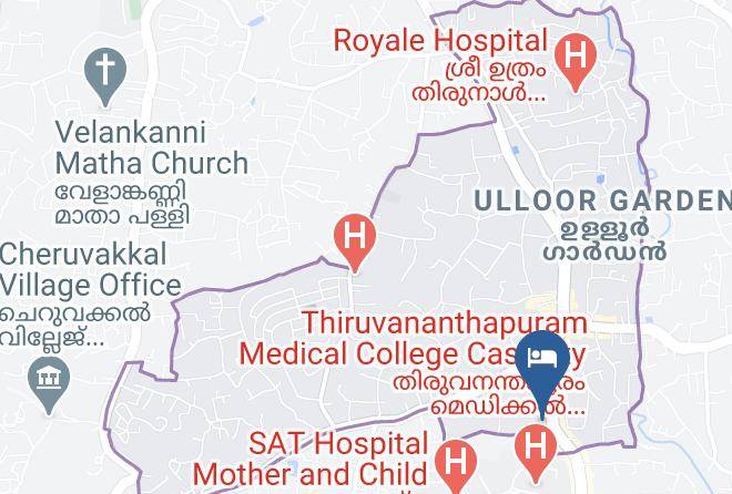 Trivandrum - Hotel Tayas My Atithi Maps