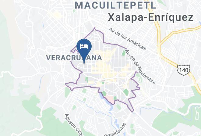 Xalapa - Hotel Tecajetes Maps