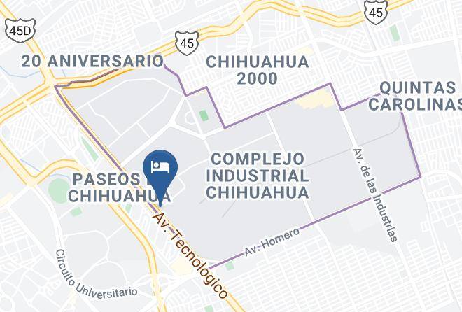 Chihuahua Plejo Industrial Chihuahua - Hotel Tecnologico Norte Maps