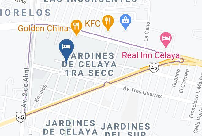 Celaya - Hotel Tehui Celaya Maps