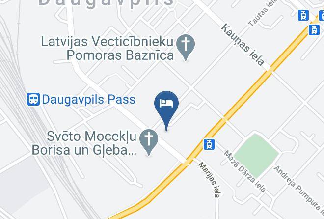 Daugavpils - Hotel Teika D Maps