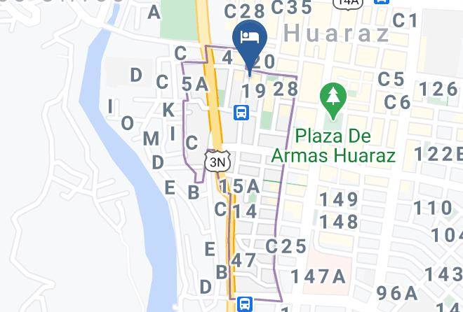 Huaraz - Hotel Tejas Huaraz Maps