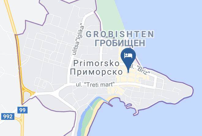 Primorsko - Hotel Temida Maps