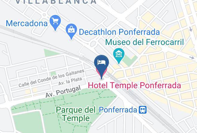 Leon - Hotel Temple Ponferrada Maps
