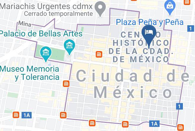Cuauhtemoc - Hotel Templo Mayor Maps