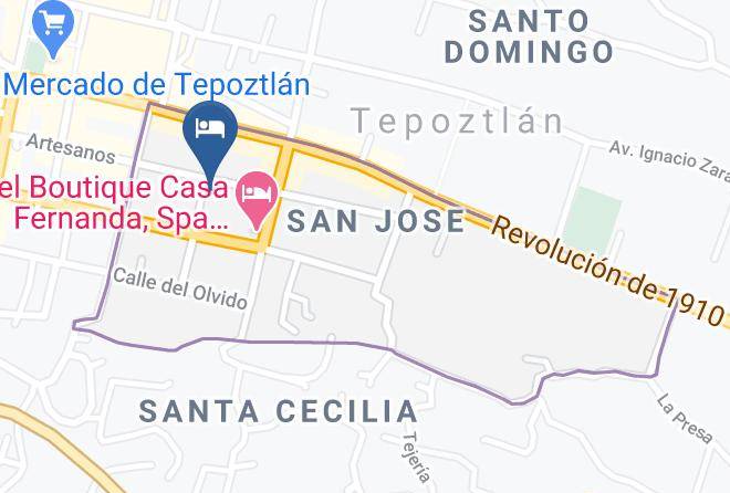 Tepoztlan - Hotel Teocalli Maps