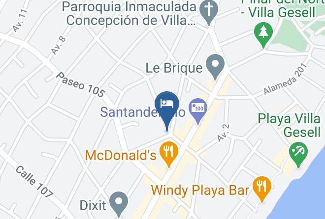 Villa Gesell - Hotel Teomar Maps