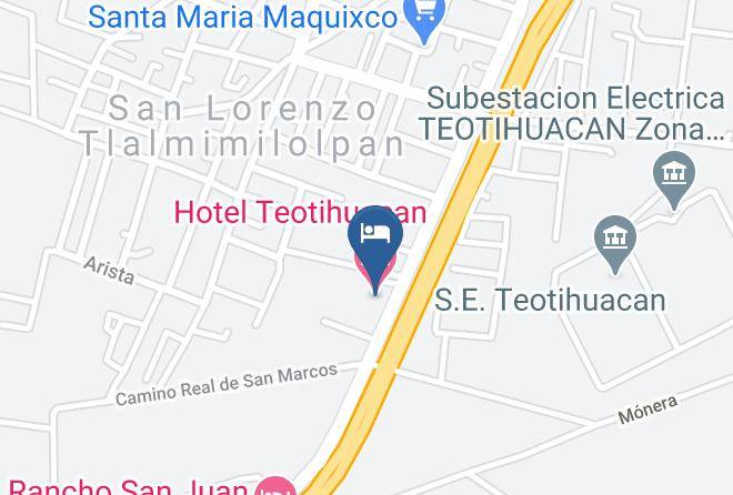 Teotihuacan - Hotel Teotihuacan Maps