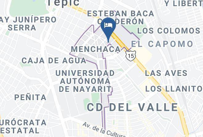 Tepic - Hotel Tepic Maps