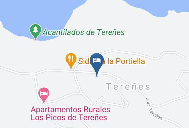 Asturias - Hotel Terenes Costa Maps