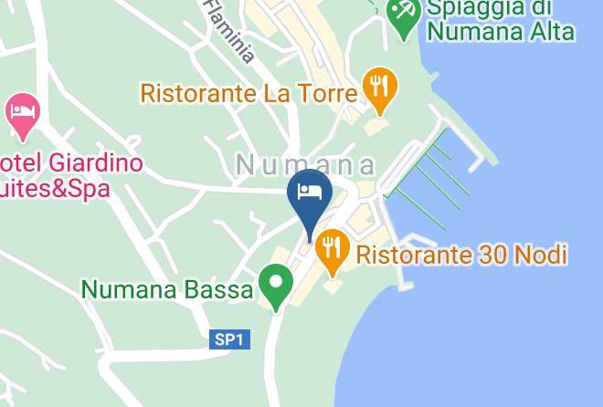 Hotel Teresa A Mare Numana Map