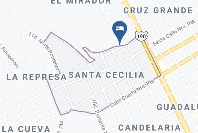 Comitan De Dominguez - Hotel Tereza Maps