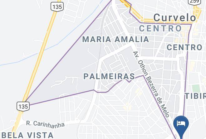 Curvelo - Hotel Tereza Maps