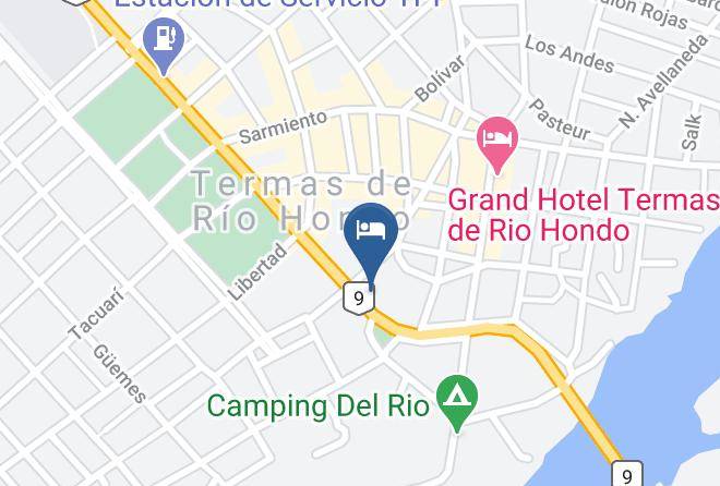 Rio Hondo - Hotel Termal De La Cascada Maps