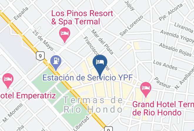 Rio Hondo - Hotel Termal Rio Hondo Maps
