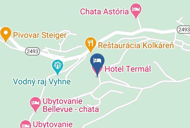 Ziar Nad Hronom - Hotel Termal Maps