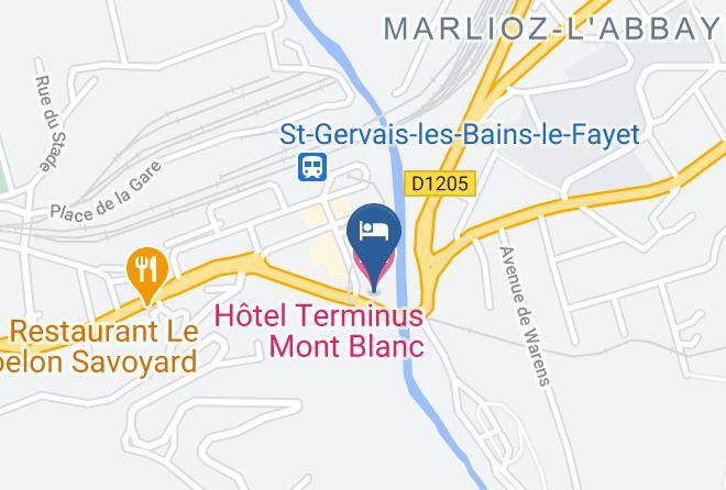 Haute Savoie - Hotel Terminus Mont Blanc Maps