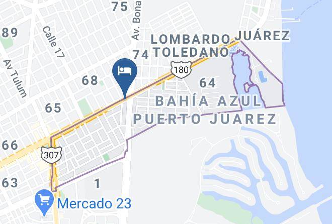 Benito Juarez - Hotel Terra Caribe Maps