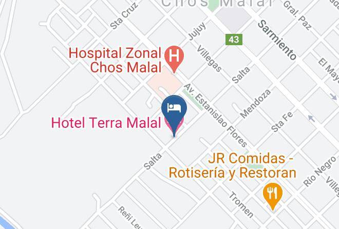 Chos Malal - Hotel Terra Malal Maps