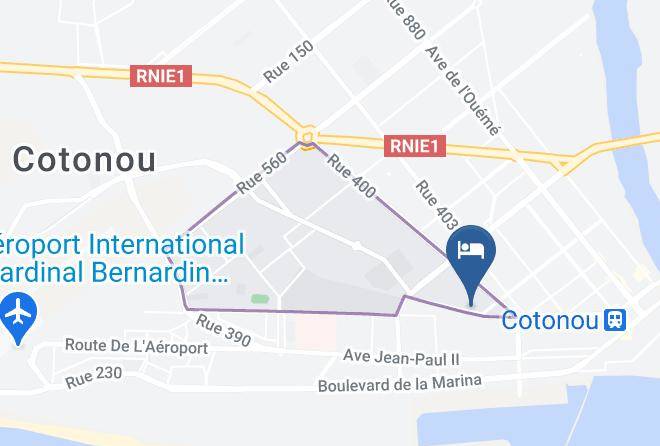 Cotonou - Hotel Terra Mistica Maps