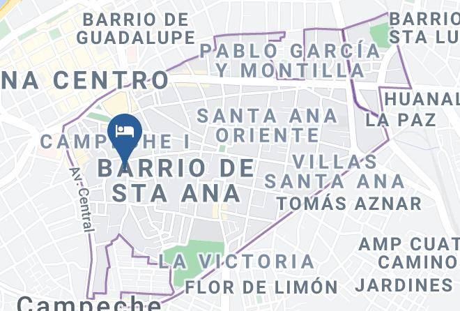 Campeche Barrio Santa Ana - Hotel Terracota Corner Maps