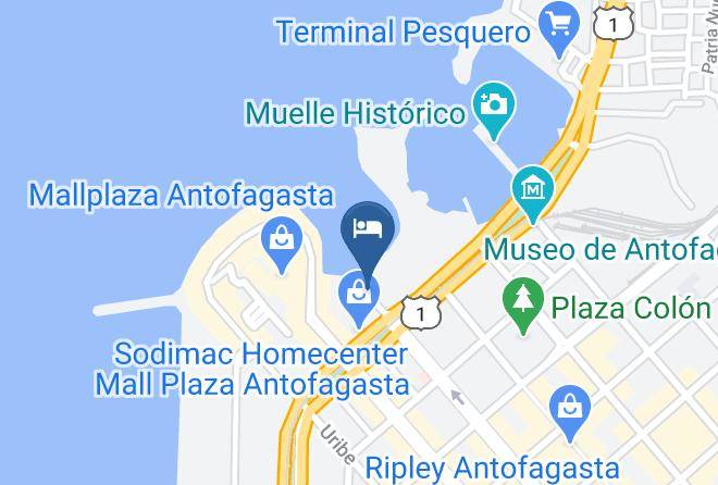 Antofagasta Province - Hotel Terrado Suites Antofagasta Maps
