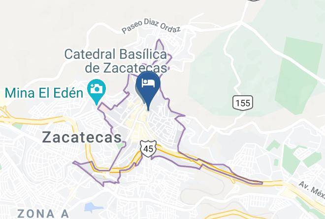 Zacatecas Zacatecas Centro - Hotel Terraza Castro Maps