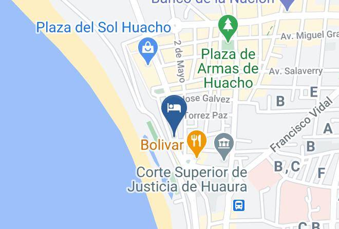 Huaura - Hotel Terrazas Del Mar Huacho Maps