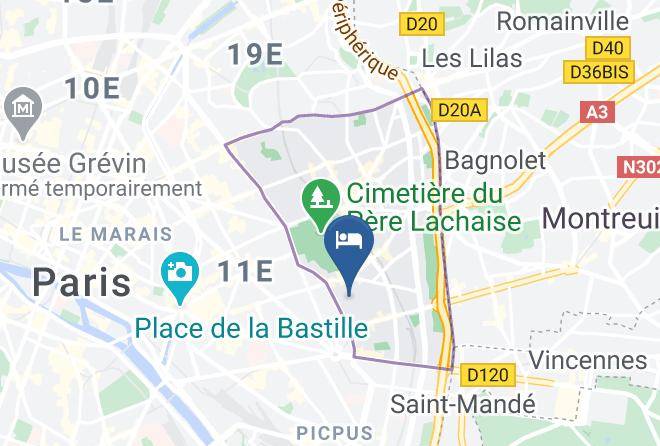 Paris - Hotel Terre Neuve Maps