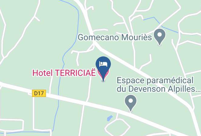 Bouches Du Rhone - Hotel Terriciae Maps