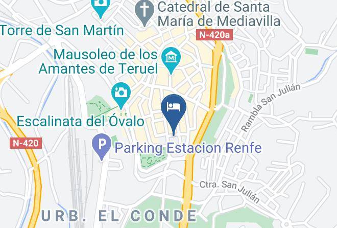 Hotel Teruel Plaza Map