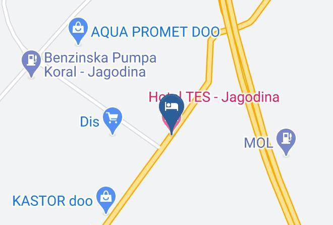 Hotel Tes Jagodina Map