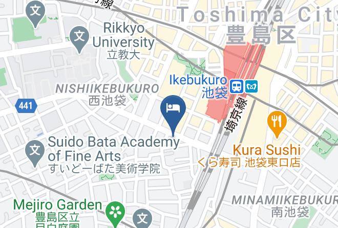 Toshima Ward - Hotel Tetora Ikebukuro Maps
